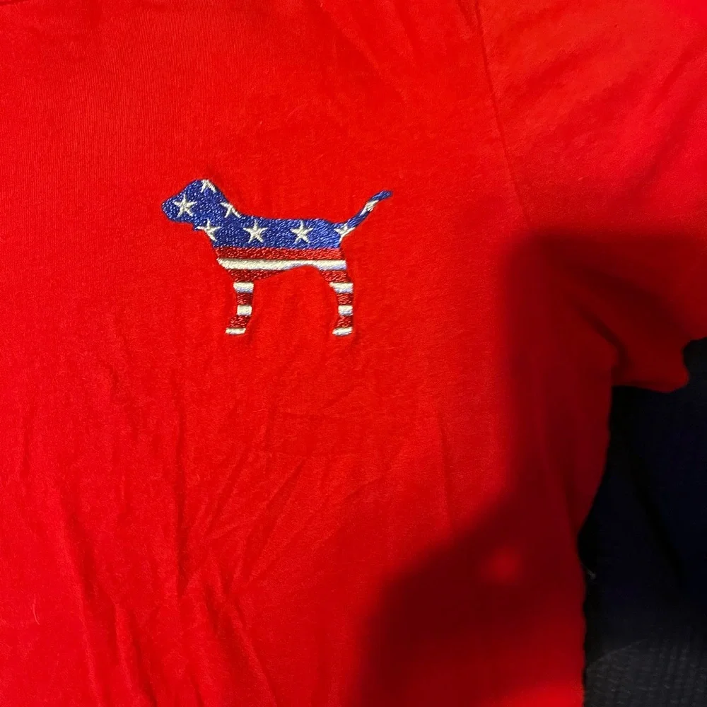 EUC PINK PATRIOTIC VS TSHIRT SIZE LARGE - Picture 4 of 5